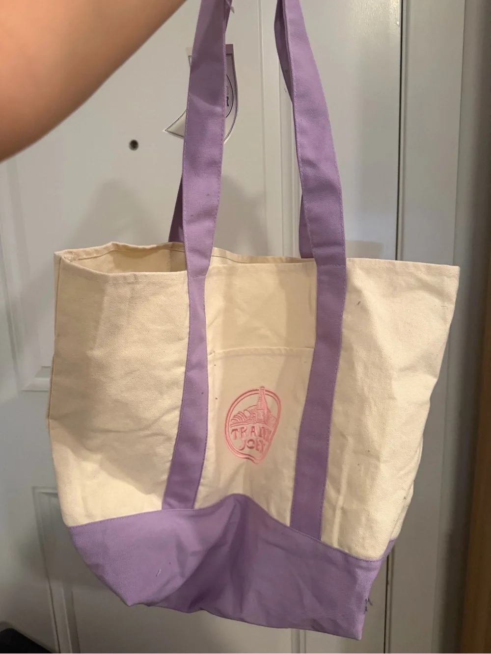 Trader Joe’s purple tote bag